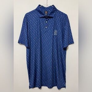 Donald Ross Sport Polo Shirt Cocktails Summer Drinks Golf Logo Men’s Medium